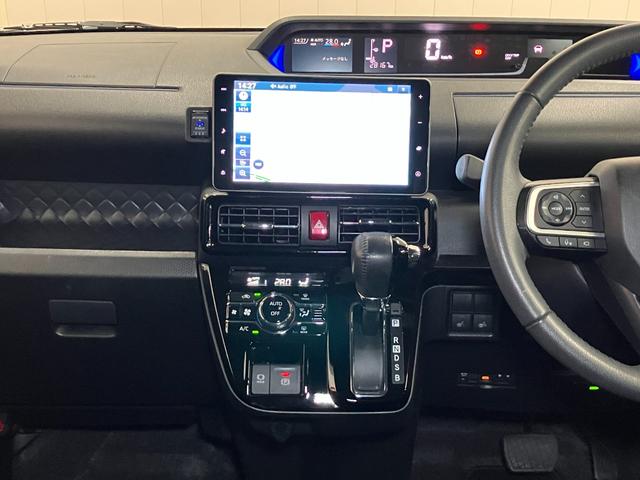 タント カスタムRS サポカーSワイド適合 ドラレコ ミラクルオープンドア 両側オートスライドドア 後席モニター 電動パーキングブレーキ パノラマモニター対応 シートヒーター コーナーセンサー USB接続端子 ETC(13枚目)