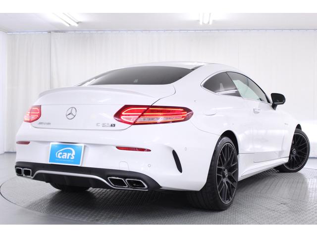 Ｃクラス Ｃ６３　Ｓクーペ　禁煙車　Ｄ車右Ｈ　Ｖ８ツインターボ　レーダーセーフティＰＫＧ　ステアリングパイロット　ブラインドスポットアシスト　ＡＭＧレザーコンビシート　ＡＭＧ１９インチＡＷ　Ｂｕｒｍｅｓｔｅｒサラウンド　フルセグ（3枚目）