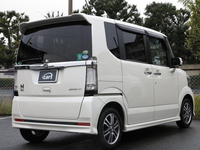 N-BOXカスタム G・Lパッケージ ワンオーナー禁煙車/純正ナビワンセグTV/バックモニター/ETC/左側パワースライド/HIDライト/スマートキー/スペアキー有(7枚目)