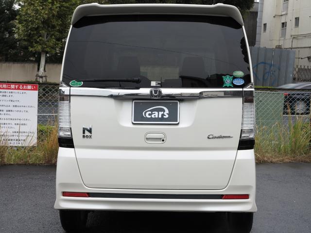 N-BOXカスタム G・Lパッケージ ワンオーナー禁煙車/純正ナビワンセグTV/バックモニター/ETC/左側パワースライド/HIDライト/スマートキー/スペアキー有(8枚目)