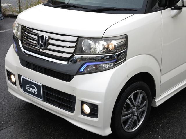 N-BOXカスタム G・Lパッケージ ワンオーナー禁煙車/純正ナビワンセグTV/バックモニター/ETC/左側パワースライド/HIDライト/スマートキー/スペアキー有(23枚目)