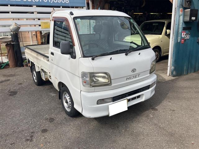 ハイゼットトラック エアコン・パワステ　スペシャル　４ＷＤ　エアコン　パワーステアリング　最大積載量３５０ｋｇ　車検令和８年３月まで　走行距離１４万キロ　修復歴無し　サイドブレーキ（2枚目）