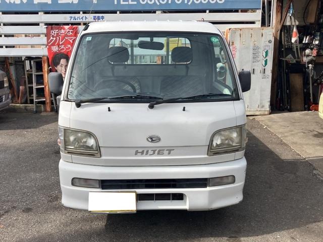 ハイゼットトラック エアコン・パワステ　スペシャル　４ＷＤ　エアコン　パワーステアリング　最大積載量３５０ｋｇ　車検令和８年３月まで　走行距離１４万キロ　修復歴無し　サイドブレーキ（4枚目）