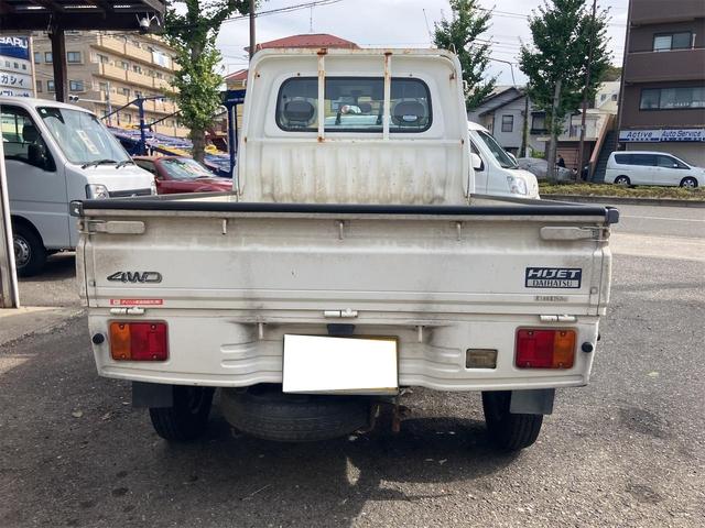 ハイゼットトラック エアコン・パワステ　スペシャル　４ＷＤ　エアコン　パワーステアリング　最大積載量３５０ｋｇ　車検令和８年３月まで　走行距離１４万キロ　修復歴無し　サイドブレーキ（11枚目）