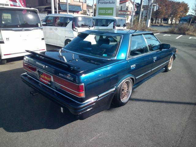 チェイサー アバンテ　車高調　ＳＳＲ１５インチアルミ　フロントサイドリア社外ハーフエアロ　純正リアスポイラー　社外マフラー（11枚目）