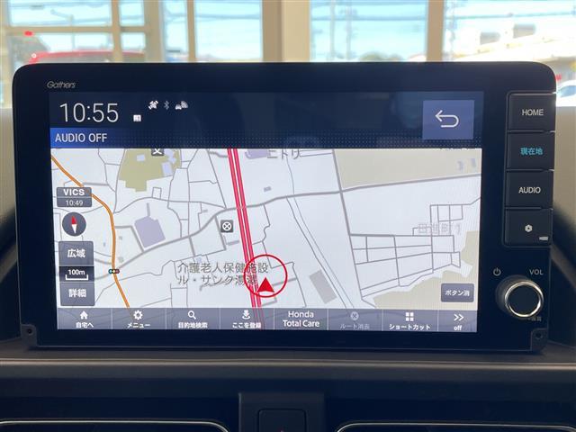 フリード e:HEVクロスター ホンダセンシング 純正9インチメモリーナビ BT/USB/フルセグ/アップルカープレイ バックカメラ 両側電動スライドドア レーダークルーズコントロール レーンキープアシスト LED(4枚目)