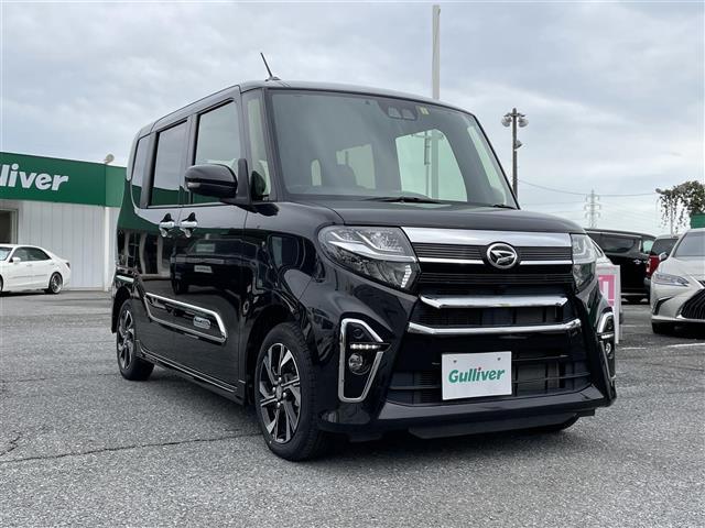 タント カスタムＸスタイルセレクション　スマートアシスト　社外ＳＤナビ　バックカメラ　両パワースライドドア　ハーフレザーシート　前席シートヒーター　スマートキー　コーナーセンサー　ＥＴＣ　純正ＬＥＤライト　フォグランプ　純正１４インチアルミ（2枚目）