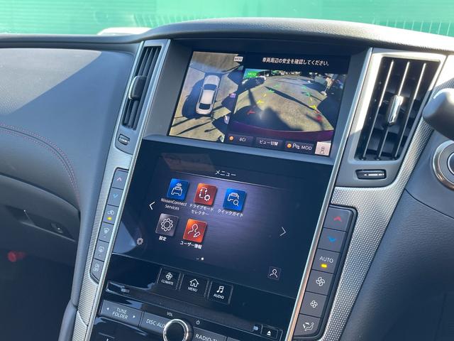 スカイライン ４００Ｒ　黒レザーシート　ＢＯＳＥサウンド　全方位運転支援システム　純正メーカーオプションナビ　エマージェンシーブレーキ　追従式クルコン　全席パワーシート　シートヒーター　全周囲カメラ　前後ドラレコ　ＥＴＣ（48枚目）