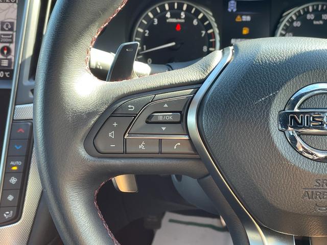 スカイライン ４００Ｒ　黒レザーシート　ＢＯＳＥサウンド　全方位運転支援システム　純正メーカーオプションナビ　エマージェンシーブレーキ　追従式クルコン　全席パワーシート　シートヒーター　全周囲カメラ　前後ドラレコ　ＥＴＣ（49枚目）