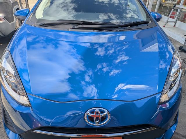 アクア G セーフティセンスC 10系後期型 車庫保管 禁煙車 スマートキー 純正7型ナビ Bluetooth接続 Bカメラ ドラレコ ETC 2オーナー スペアキー スタッドレスタイヤ付き スペアタイヤ(12枚目)