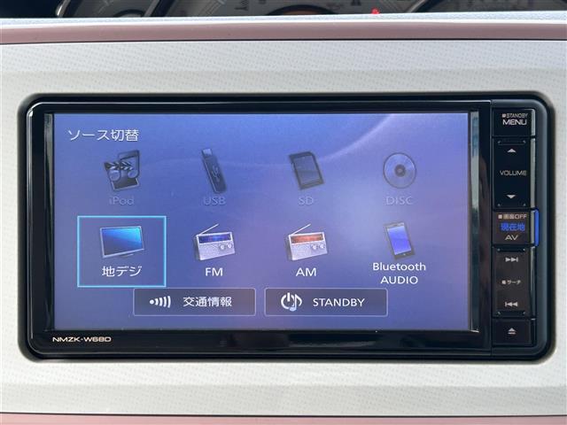 ムーヴキャンバス Ｇメイクアップ　ＳＡＩＩＩ　禁煙車／純正ナビ（フルセグＴＶ／ＦＭ／ＡＭ／ＣＤ／ＤＶＤ／ＳＤ）／バックカメラ／ＢＴ／前後ドラレコ／衝突軽減／純正フロアマット／両側パワースライドドア／横滑り防止機能／アイドリングストップ（6枚目）