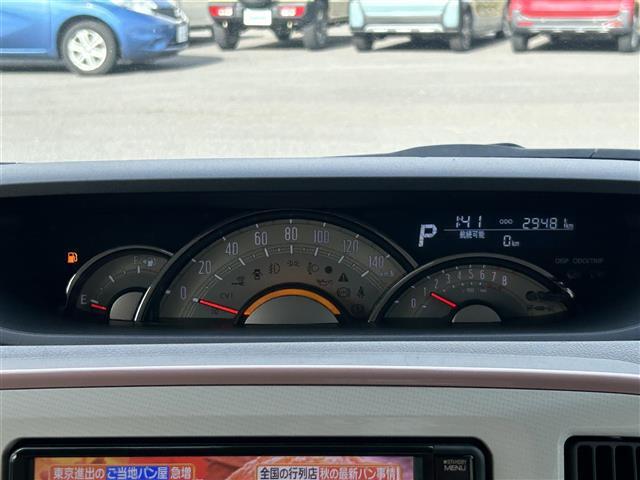 ムーヴキャンバス Ｇメイクアップ　ＳＡＩＩＩ　禁煙車／純正ナビ（フルセグＴＶ／ＦＭ／ＡＭ／ＣＤ／ＤＶＤ／ＳＤ）／バックカメラ／ＢＴ／前後ドラレコ／衝突軽減／純正フロアマット／両側パワースライドドア／横滑り防止機能／アイドリングストップ（11枚目）