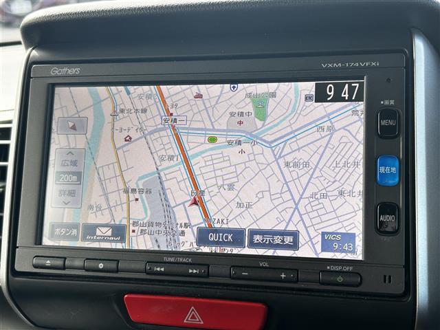 Ｎ－ＢＯＸ Ｇ　ターボＳＳパッケージ　純正ナビゲーション／バックカメラ／ビルトインＥＴＣ／両側電動スライドドア／前席シートヒーター／クルーズコントロール／パドルシフト／シートバックテーブル／リアドアシェード／スタドッレスセット車載（3枚目）