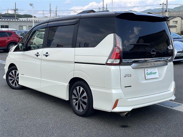 セレナ ハイウェイスター　ＶセレクションＩＩ　禁煙車　アルパインナビ　フリップダウン　全周囲カメラ　両側パワースライドドア　インテリジェントルームミラー　前席シートヒーター　プロパイロット　ツィータースピーカー　マフラーカッター　プッシュスタート（34枚目）