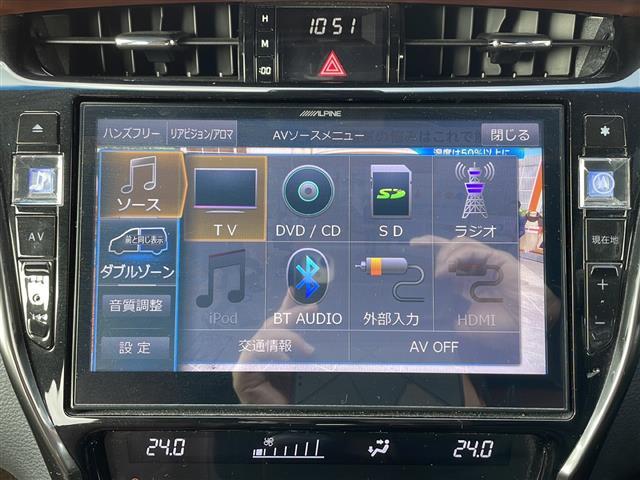 ハリアー エレガンス 禁煙車 サンルーフ モデリスタエアロ 社外20インチアルミホイール アルパインナビ Bluetooth フルセグTV バックカメラ クルーズコントロール ステアリングスイッチ 電子制御パーキングブレー(7枚目)