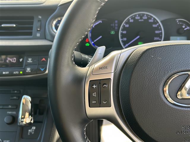 CT CT200h バージョンL ドラレコ(F/R) イモビライザー ドアバイザー LEDライト シートヒーター(D/N) 電格ミラー パーキングセンサー パワーシート(D/N) 純正フロア ステアリングスイッチ ライトウォッシャー(11枚目)