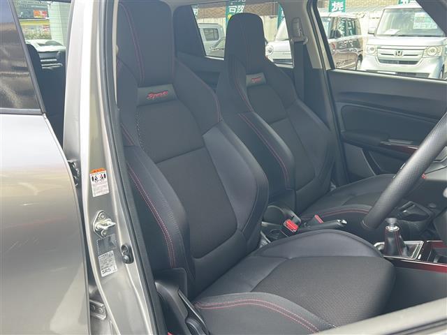 スイフトスポーツ ベースグレード 社外ナビ クルーズコントロール スマートキー ステアリングスイッチ アダプティブクルーズコントロール デュアルセンサーブレーキサポート 車線逸脱警報 運転席シートヒーター ETC 純正フロアマット(12枚目)