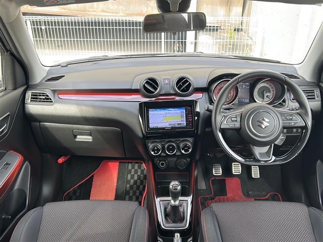 スイフトスポーツ ベースグレード 社外ナビ クルーズコントロール スマートキー ステアリングスイッチ アダプティブクルーズコントロール デュアルセンサーブレーキサポート 車線逸脱警報 運転席シートヒーター ETC 純正フロアマット(26枚目)