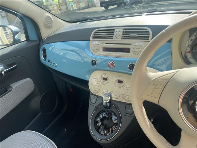 500 アッズーラ ワンオーナー スカイルーフ パーキングセンサー ETC 純正15インチアルミホイール ステアリングスイッチ 純正フロアマット フォグランプ(15枚目)