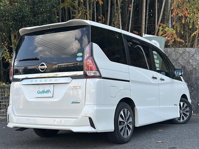 セレナ ハイウェイスター Vセレクション ワンオーナー・純ナビ・フルセグTV・BT Audio・CD・DVD・フリップダウンモニター・レーダークルーズコントロール・バックカメラ・アラウンドビューモニター・両側パワースライドドア・プロパイロット(34枚目)