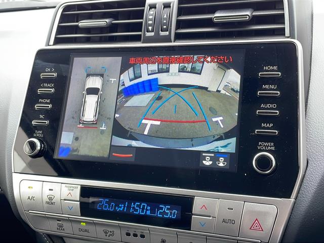 ランドクルーザープラド ＴＸ　Ｌパッケージ　マットブラックエディション　ワンオーナー　メーカーナビ　本革シート　トヨタセーフティセンス　全方位モニター　専用１８インチＡＷ　レーダークルーズコントロール（4枚目）