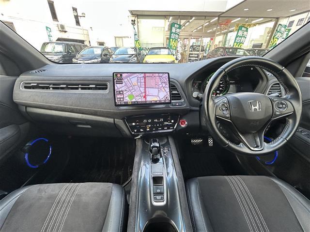 ヴェゼル ハイブリッドＲＳ・ホンダセンシング　ワンオーナー　社外１０インチメモリナビ　Ｈｏｎｄａ　ＳＥＮＳＩＮＧ　アイドリングストップ　バックカメラ　レオニスホイール　ＬＥＤヘッドライト　前後ドライブレコーダー　シートヒーター　プッシュスタート（42枚目）