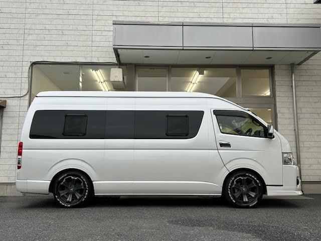 ハイエースバン キャンピング FFヒーター/ブレーキロック/冷蔵庫/シンク/クルコン/フロントスピーカー(アルパイン)/リアスピーカー(パイオニア)/ナイトビジョン/Bluetooth/全方位カメラ/盗難防止装置/ETC(6枚目)