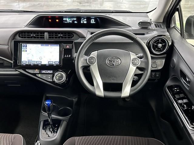 アクア G 誤発進抑制機能 バックモニタ セキュリティー メンテナンスノート ドライブレコーダ デュアルエアバック ナビTV I-STOP LED パワーウィンドウ 1オーナ- サイドエアバッグ 地デジ ESC(4枚目)