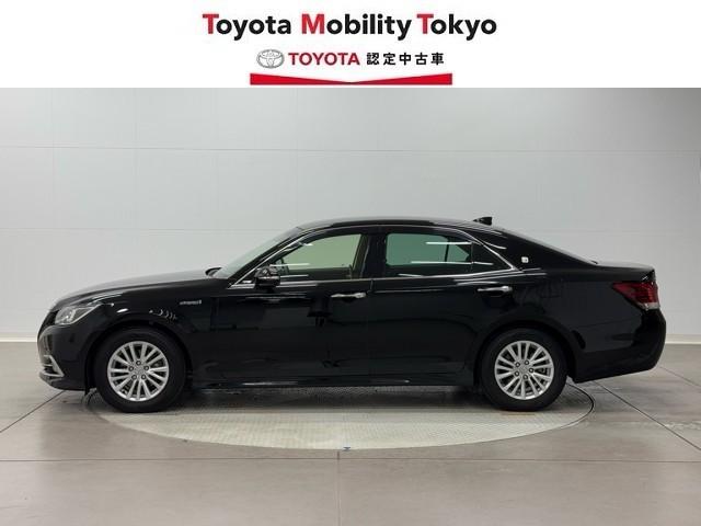 クラウンハイブリッド ロイヤルサルーン　点検記録簿　ＴＣフルセグナビ　Ｂカメラ　ＬＥＤライト　ＤＶＤ再生　盗難防止システム　スマキー　オートクルーズコントロール　パワーシートヒーター　ＥＴＣ　アイスト　アルミホイール　カーテンエアバッグ（3枚目）