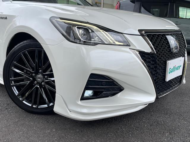 クラウンハイブリッド アスリートＳ　Ｊ－フロンティアリミテッド　フルエアロ　サンルーフ　トヨタセーフティーセンス　純正メモリナビ　ハーフレザーシート　前席パワーシート　前席シートヒーター　バックカメラ　クリアランスソナー　純正ドライブレコーダー　プッシュスタート（2枚目）