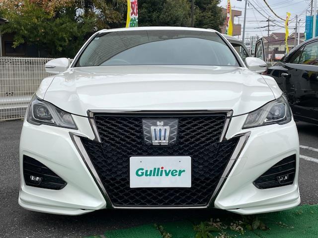 クラウンハイブリッド アスリートＳ　Ｊ－フロンティアリミテッド　フルエアロ　サンルーフ　トヨタセーフティーセンス　純正メモリナビ　ハーフレザーシート　前席パワーシート　前席シートヒーター　バックカメラ　クリアランスソナー　純正ドライブレコーダー　プッシュスタート（3枚目）