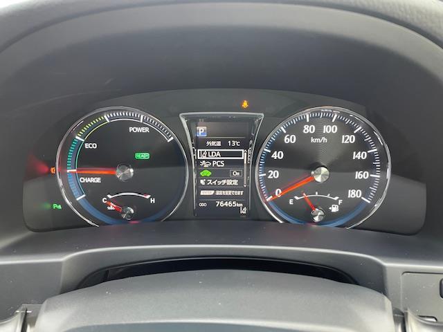 クラウンハイブリッド アスリートＳ　Ｊ－フロンティアリミテッド　フルエアロ　サンルーフ　トヨタセーフティーセンス　純正メモリナビ　ハーフレザーシート　前席パワーシート　前席シートヒーター　バックカメラ　クリアランスソナー　純正ドライブレコーダー　プッシュスタート（10枚目）