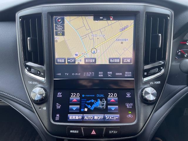 クラウンハイブリッド アスリートＳ　Ｊ－フロンティアリミテッド　フルエアロ　サンルーフ　トヨタセーフティーセンス　純正メモリナビ　ハーフレザーシート　前席パワーシート　前席シートヒーター　バックカメラ　クリアランスソナー　純正ドライブレコーダー　プッシュスタート（11枚目）