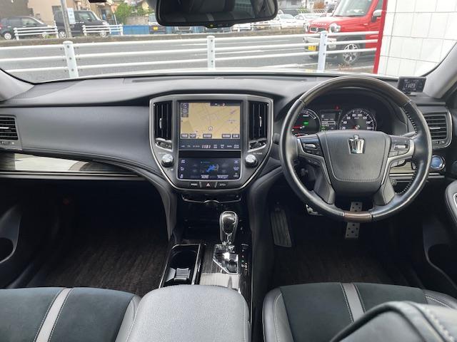 クラウンハイブリッド アスリートＳ　Ｊ－フロンティアリミテッド　フルエアロ　サンルーフ　トヨタセーフティーセンス　純正メモリナビ　ハーフレザーシート　前席パワーシート　前席シートヒーター　バックカメラ　クリアランスソナー　純正ドライブレコーダー　プッシュスタート（40枚目）