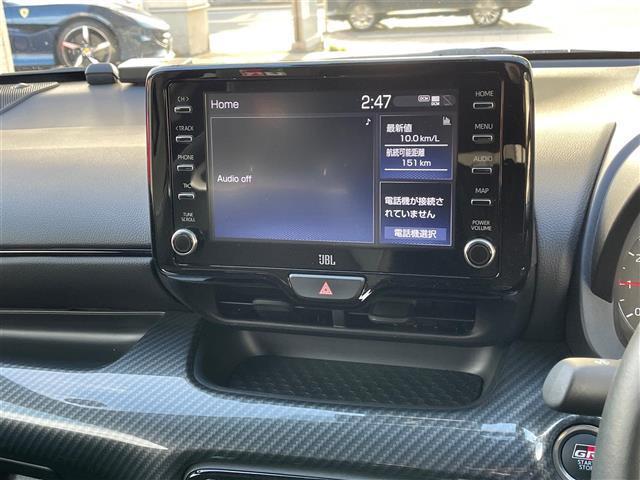 ＧＲヤリス ＲＺ　ハイパフォーマンス　ＴＯＭ’Ｓエアロ　ＨＫＳマフラー　ＢＢＳ製鍛造１８ＡＷ　ＬＥＤライト　ディスプレイオーディオ　バックモニター　ＥＴＣ２．０　トヨタセーフティセンス　レーダークルーズ　ＰＣＳ　ＬＴＡ　ＢＳＭ（7枚目）