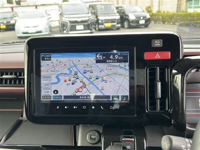 スペーシアカスタム ハイブリッドXSターボ 9インチHDメモリナビ 全方位モニター 両側パワスラ ドラレコ USB ターボ シートヒーター エアバックW アイドリングストップ パーキングアシスト 追従クルコン フルセグTV フロアマット純正(8枚目)