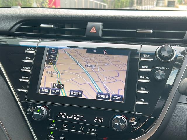 カムリ Ｇレザーパッケージ　禁煙　純正ナビ（ＣＤ／ＤＶＤ／フルセグＴＶ／ＳＤ／ＵＳＢ）バックカメラ　モデリスタエアロ　テレビキャンセラー　前方ドライブレコーダー　ＥＴＣ２．０　オートクルーズコントロール　シートヒーター（5枚目）