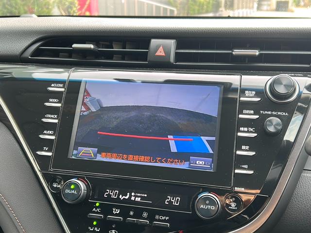 カムリ Ｇレザーパッケージ　禁煙　純正ナビ（ＣＤ／ＤＶＤ／フルセグＴＶ／ＳＤ／ＵＳＢ）バックカメラ　モデリスタエアロ　テレビキャンセラー　前方ドライブレコーダー　ＥＴＣ２．０　オートクルーズコントロール　シートヒーター（6枚目）