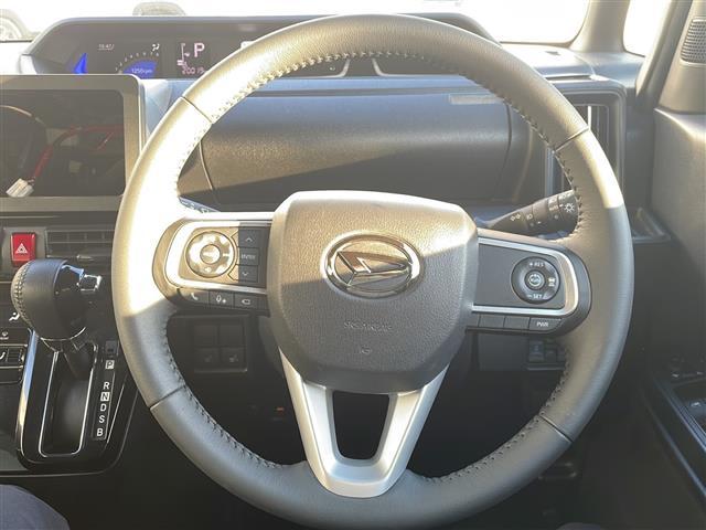 タント カスタムＲＳ　☆スマートアシスト☆両側パワースライドドア☆ビルトインＥＴＣ☆黒ハーフレザーシート☆前席シートヒーター☆横滑り防止機能☆プッシュスタート☆スマートキー☆純正フロアマット☆新車保証書☆（8枚目）