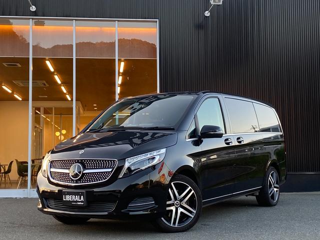 Vクラス V220d アバンギャルド ロング RSP ACC 黒革 シートH 両側パワスラ ブルメスター 純正ナビ 地デジ BT 全方位カメラ アンビエントライト 社外後席モニター Pバックドア LED Aライト ドラレコ 純19AW ETC(16枚目)