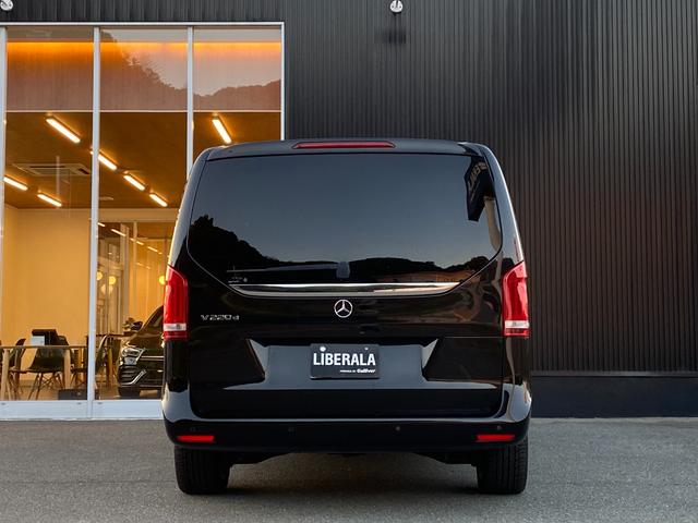 Vクラス V220d アバンギャルド ロング RSP ACC 黒革 シートH 両側パワスラ ブルメスター 純正ナビ 地デジ BT 全方位カメラ アンビエントライト 社外後席モニター Pバックドア LED Aライト ドラレコ 純19AW ETC(21枚目)