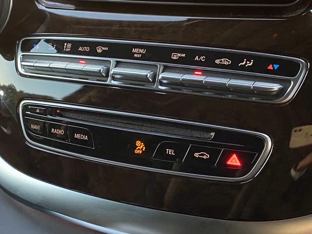 Vクラス V220d アバンギャルド ロング RSP ACC 黒革 シートH 両側パワスラ ブルメスター 純正ナビ 地デジ BT 全方位カメラ アンビエントライト 社外後席モニター Pバックドア LED Aライト ドラレコ 純19AW ETC(42枚目)