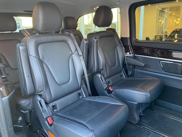 Vクラス V220d アバンギャルド ロング RSP ACC 黒革 シートH 両側パワスラ ブルメスター 純正ナビ 地デジ BT 全方位カメラ アンビエントライト 社外後席モニター Pバックドア LED Aライト ドラレコ 純19AW ETC(49枚目)
