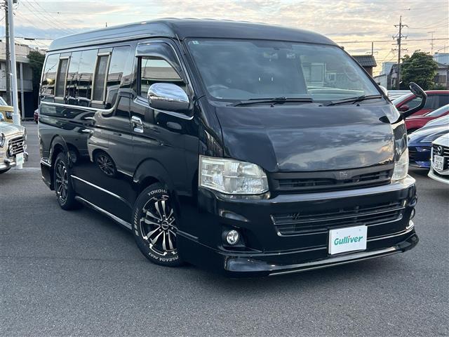 ハイエースワゴン ＧＬ　純正ＳＤナビ　アルパイン製リアモニター　左パワースライドドア　ＥＴＣ　シートカバー　社外ベットキット　ＡＣ１００Ｖ　Ｆドラレコ　社外ホイール　社外エアロＦ・Ｓ・Ｒ（14枚目）
