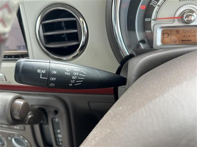 アルトラパンショコラ G 社外SDナビ Bカメラ ETC TV BT プッシュスタート アイドリングストップ ハーフレザー 純正フロアマット ドアバイザー 純正ホイール 社外ドラレコ オートライト(6枚目)