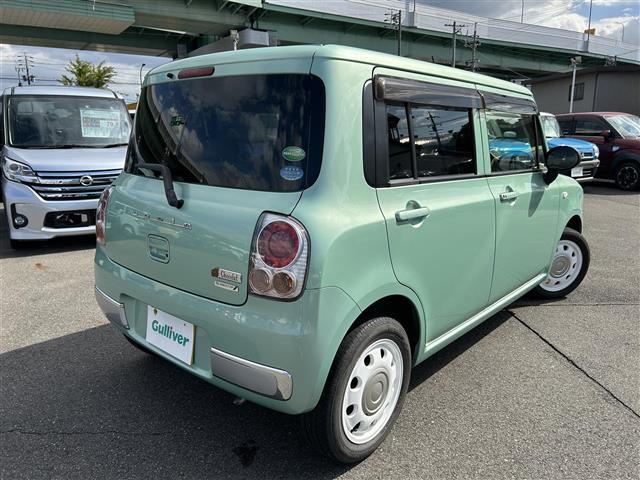 アルトラパンショコラ G 社外SDナビ Bカメラ ETC TV BT プッシュスタート アイドリングストップ ハーフレザー 純正フロアマット ドアバイザー 純正ホイール 社外ドラレコ オートライト(11枚目)