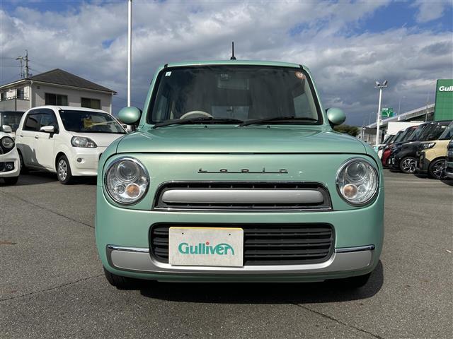 アルトラパンショコラ G 社外SDナビ Bカメラ ETC TV BT プッシュスタート アイドリングストップ ハーフレザー 純正フロアマット ドアバイザー 純正ホイール 社外ドラレコ オートライト(18枚目)