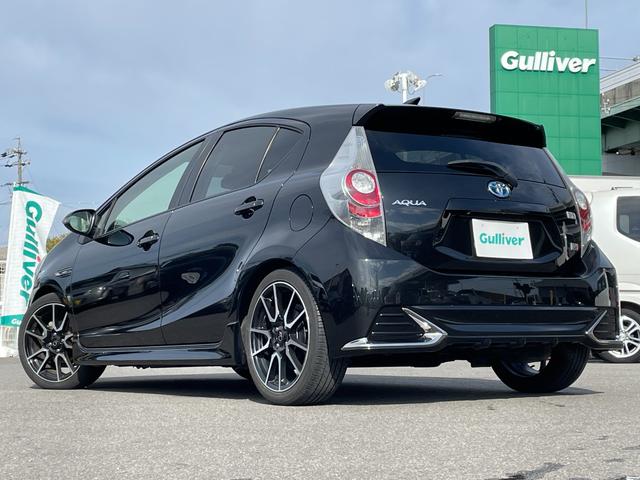 アクア 　社外ＳＤナビ　Ｂカメラ　ＢＴ　ＤＴＶ　ＵＳＢ　ＣＤ／ＤＶＤ　ハーフレザー　革ハンドル　ＬＥＤヘッドライト　プッシュスタート　ステアリングスイッチ　前席シートヒーター　純正１７インチＡＷ（14枚目）