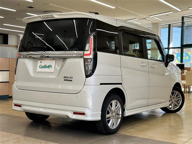 ソリオ ハイブリッドＭＺ　ワンオーナー／衝突軽減ブレーキ／横滑り防止装置／車線逸脱警報／アイドリングストップ／ＨＵＤ／レーダークルコン／両側パワスラ／前席シートヒーター／ミラーヒーター／ＥＴＣ（36枚目）