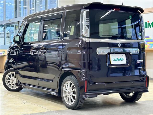 スペーシアカスタム ハイブリッドＧＳ　・ワンオーナー・４ＷＤ・社外ナビ／フルセグＴＶ／ＤＶＤ／ＣＤ／ＳＤ／ＢＴ・バックカメラ・左側パワースライドドア・衝突被害軽減ブレーキ・車線逸脱警報・パーキングセンサー・横滑り防止・アイドリングストップ（42枚目）